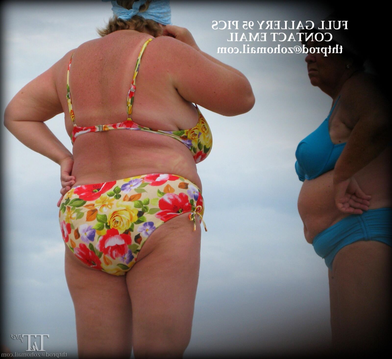 Big Titten Fat Ass am Strand