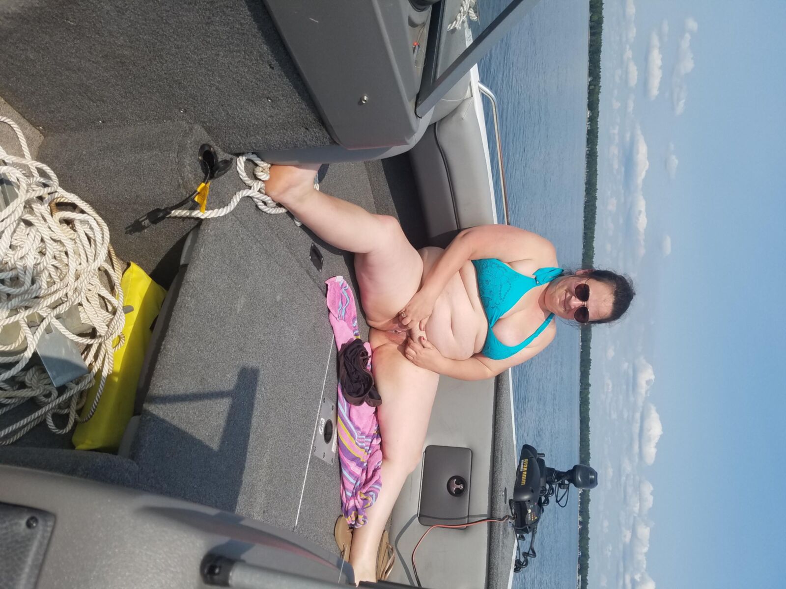 Sexy Wife on a boat