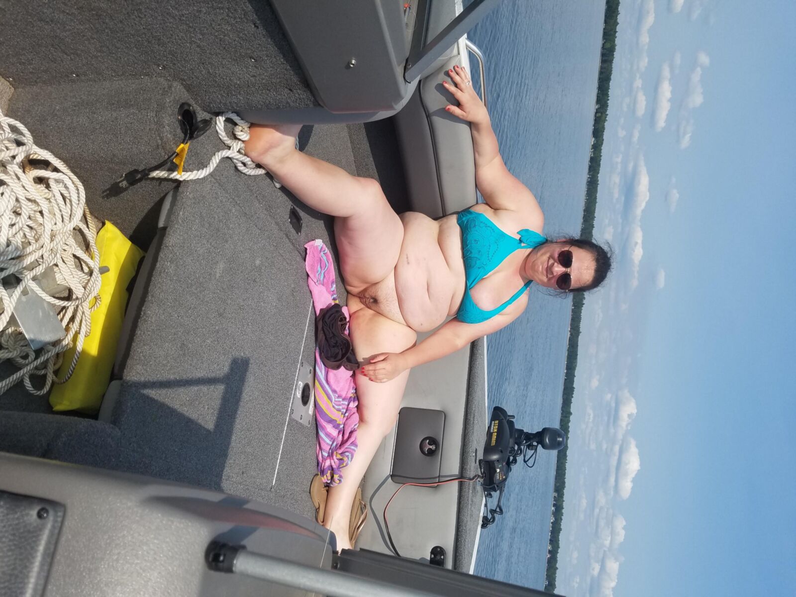Sexy Wife on a boat