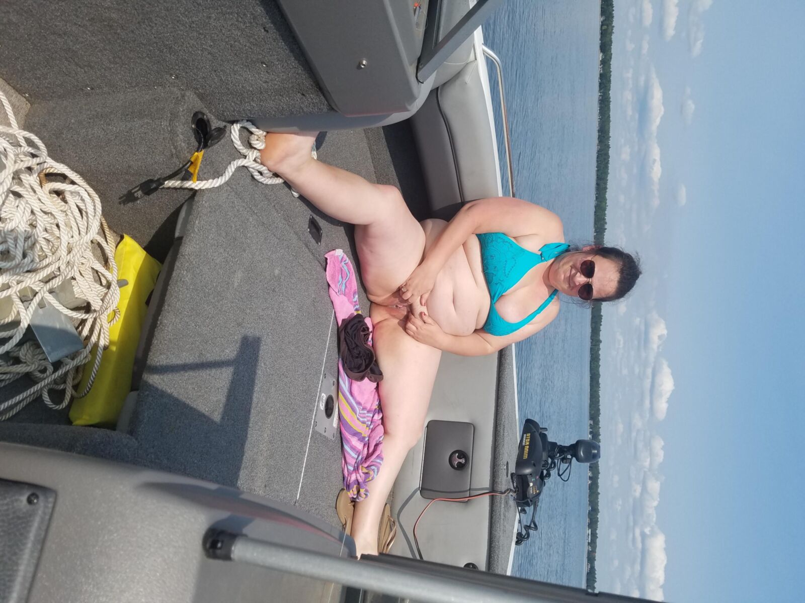 Sexy Wife on a boat