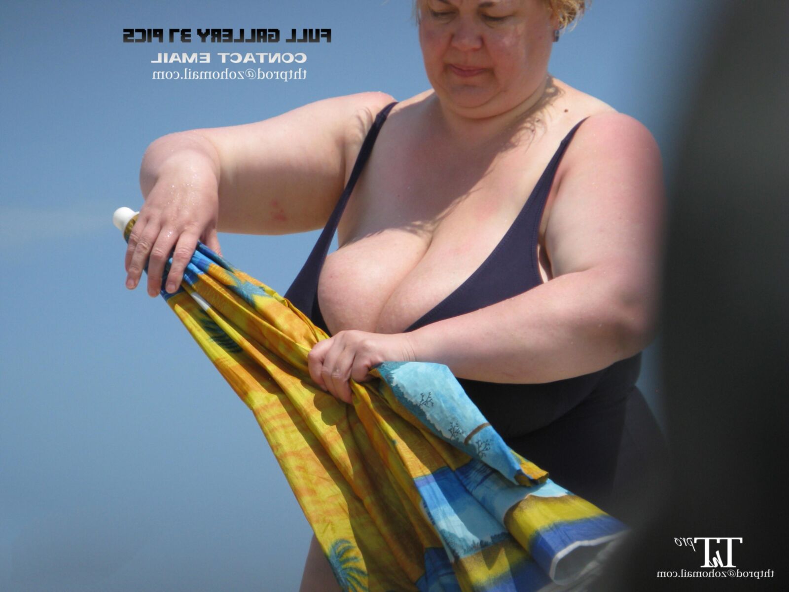 タイタニックのおっぱいBBWビーチ率直