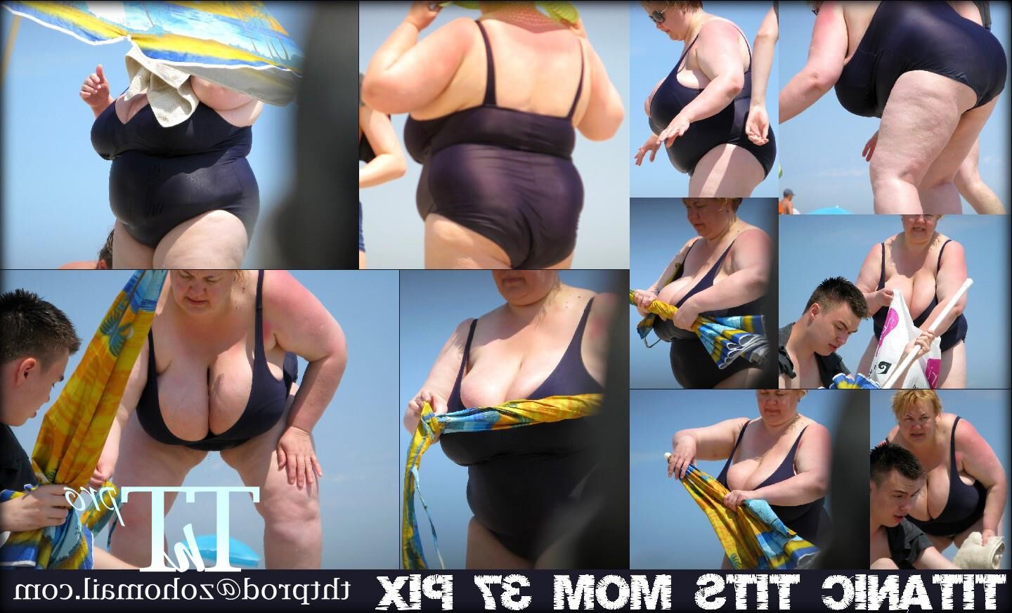 タイタニックのおっぱいBBWビーチ率直