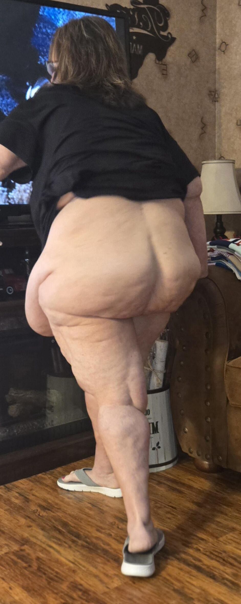 BBW Amateur Saggy seins et ventre